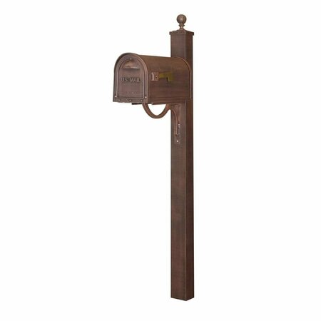 SPECIAL LITE Classic Curbside with Springfield Mailbox Post, Copper SCC-1008_SPK-710-CP
